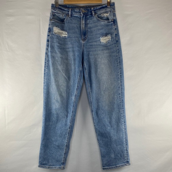 American Eagle Outfitters Denim - American Eagle Mom Straight Jean Distressed High Waist Size 10